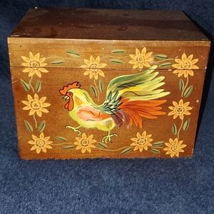 Vintage Susan Winget Recipe Box